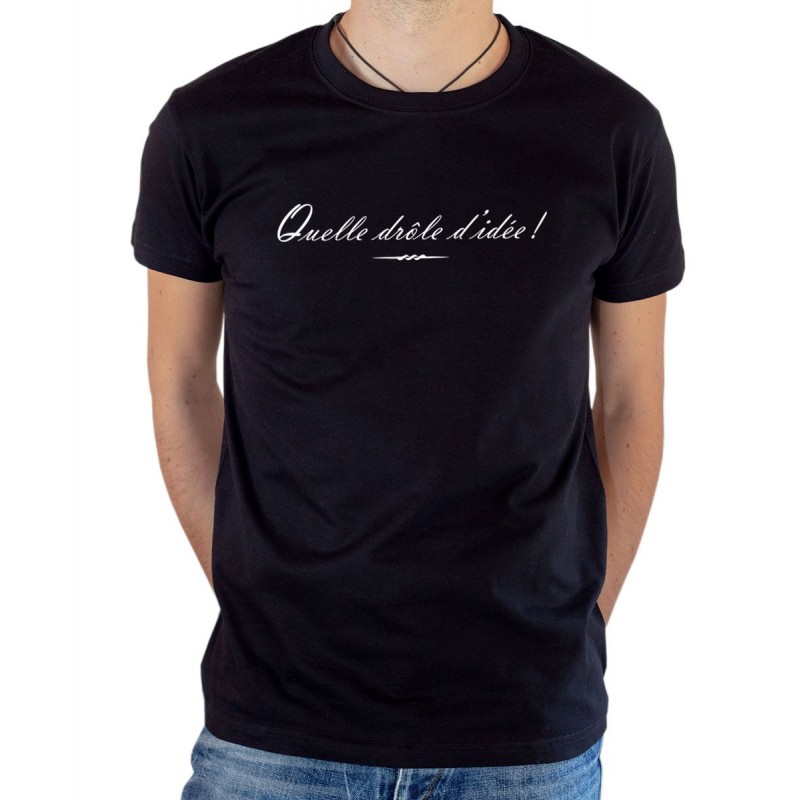 T-shirt OSS 117 Quelle drôle d'idée noir