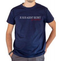 T-shirt OSS 117 Je suis agent secret bleu