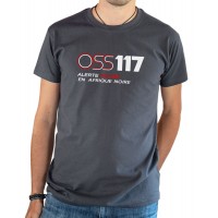 T-shirt OSS 117 Alerte Rouge en Afrique Noir gris