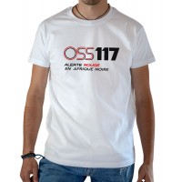 T-shirt OSS 117 Alerte Rouge en Afrique Noir blanc